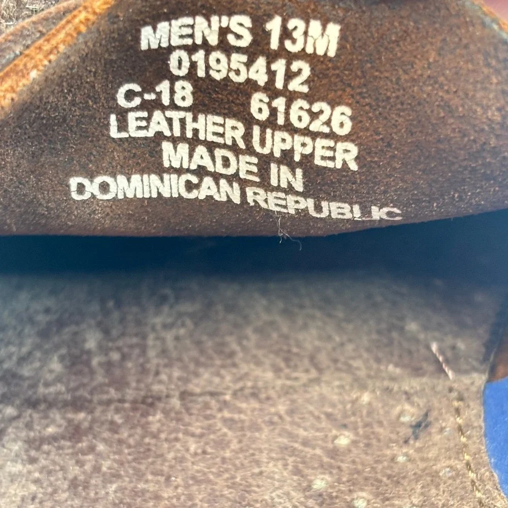 Sperry Top-Sider Boat Shoes Mens 13M Brown Leather Authentic Original Preppy